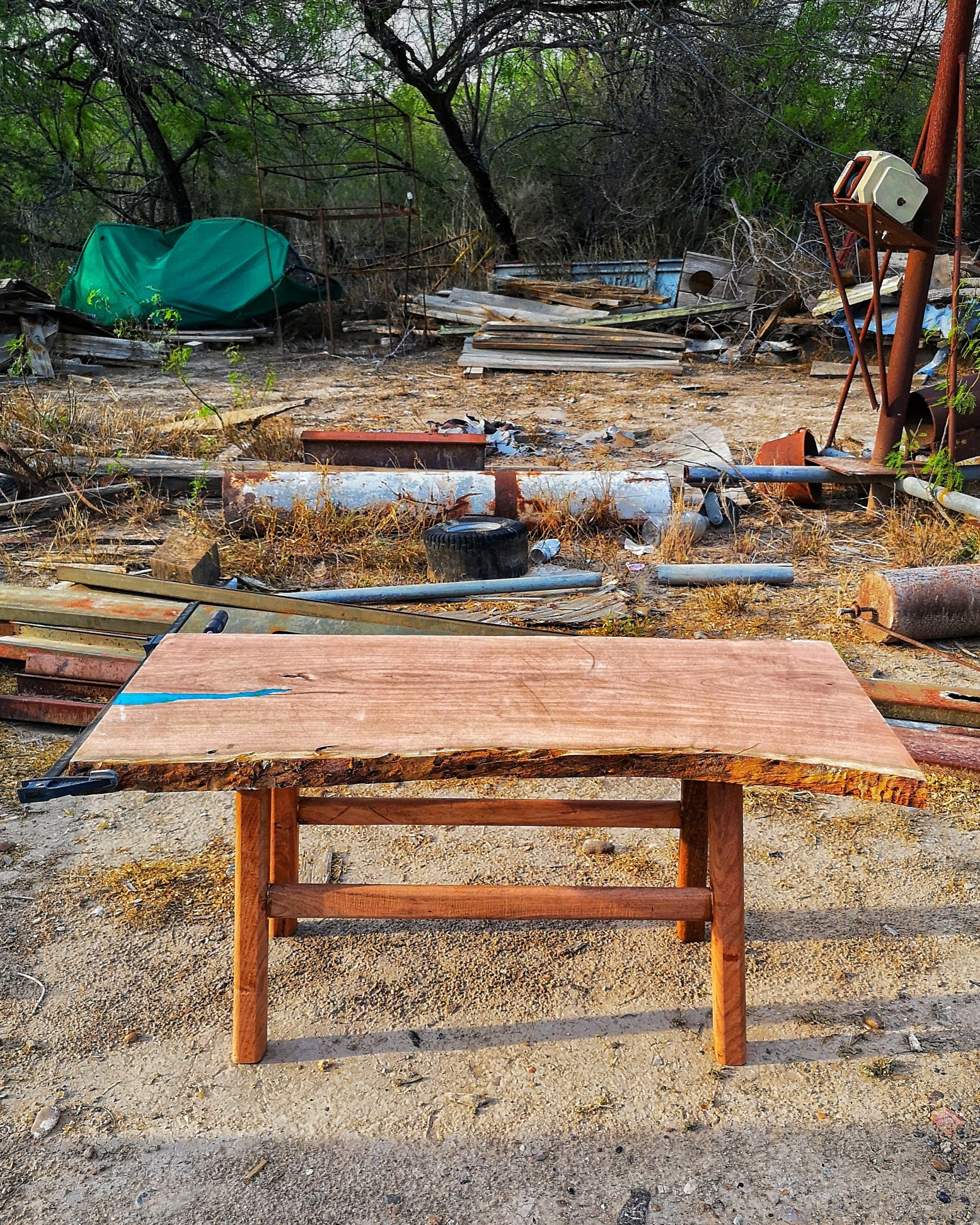Coffee Table with Reclaimed Mesquite